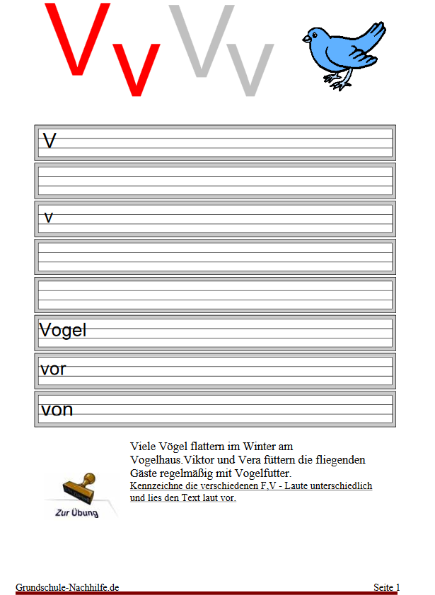 Arbeitsblatt Nachhilfe Deutsch Klasse 1 Die Welt der Buchstaben